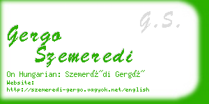 gergo szemeredi business card